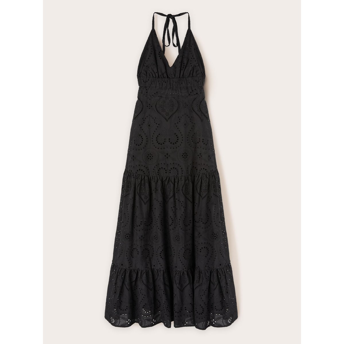 Sangallo lace maxi dress noir, MOTIVI