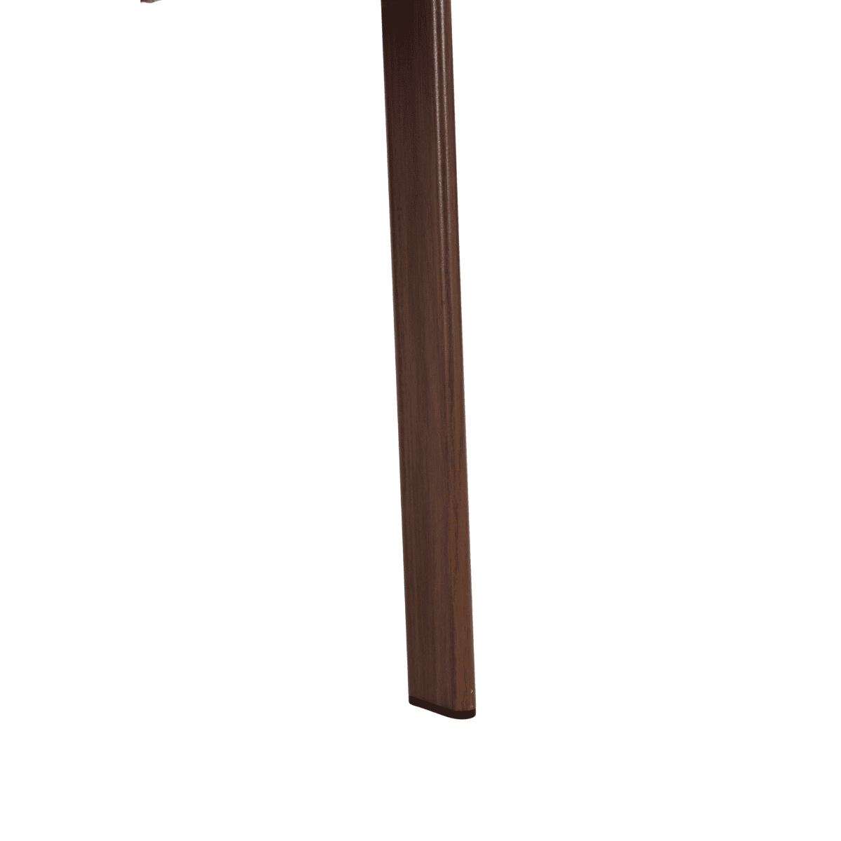 Lot de 2 chaises pieds métal effet noyer - LARA marron, CALICOSY