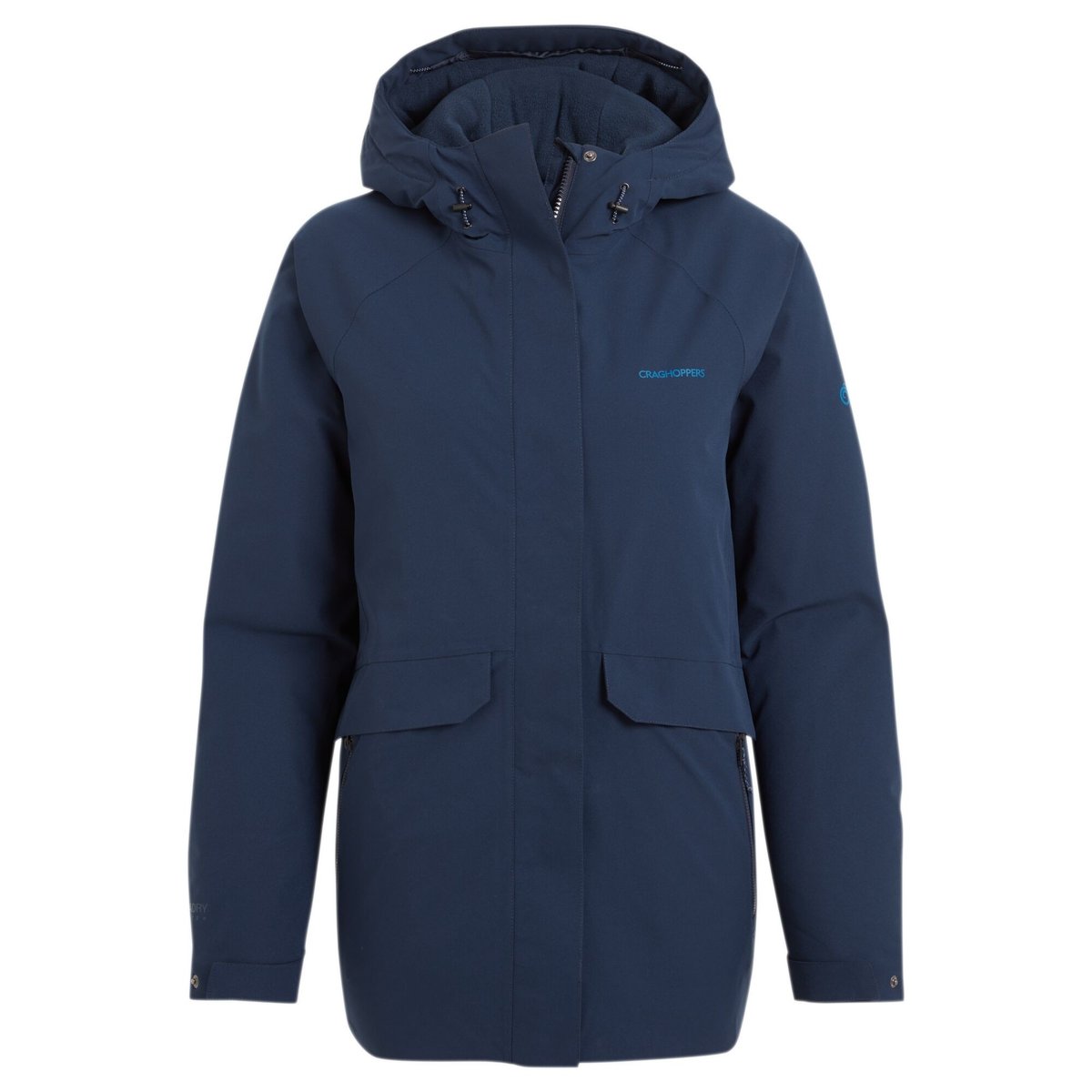Veste imperméable thermique à capuche CALDBECK bleu marine, CRAGHOPPERS