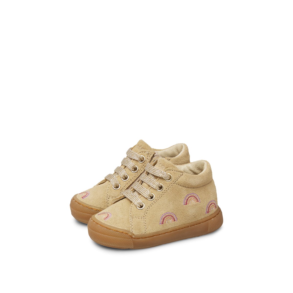 Baskets en suède SNOPES EMBR.RAINBOW ZIP beige-marron, FALCOTTO