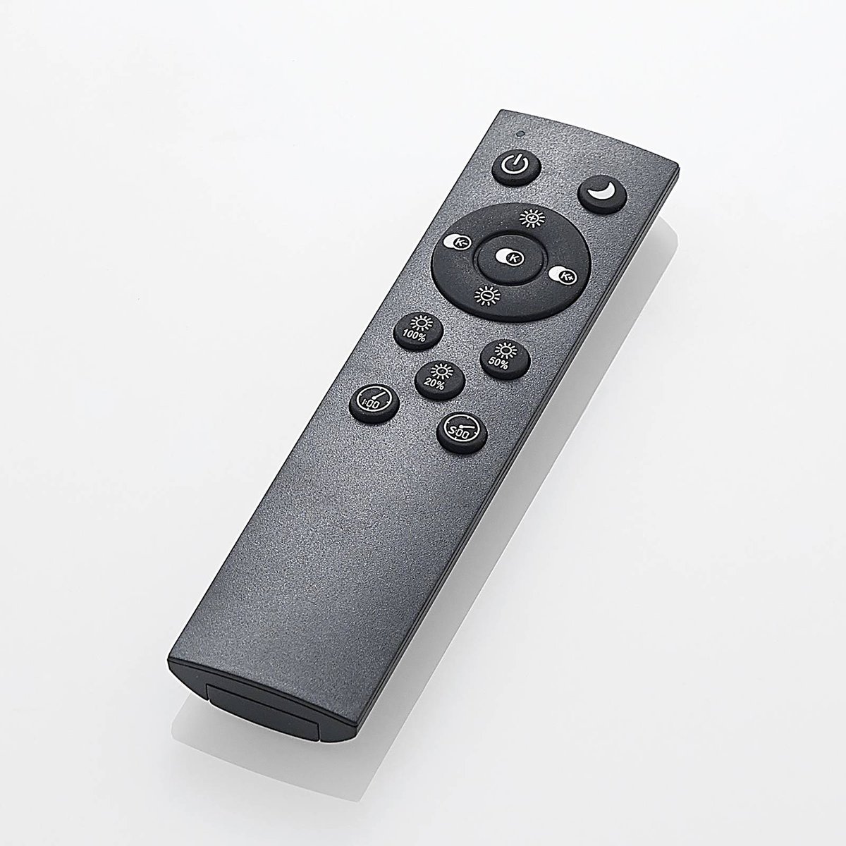 Plafonnier en textile moderneLED, Ellamina anthracite, LINDBY