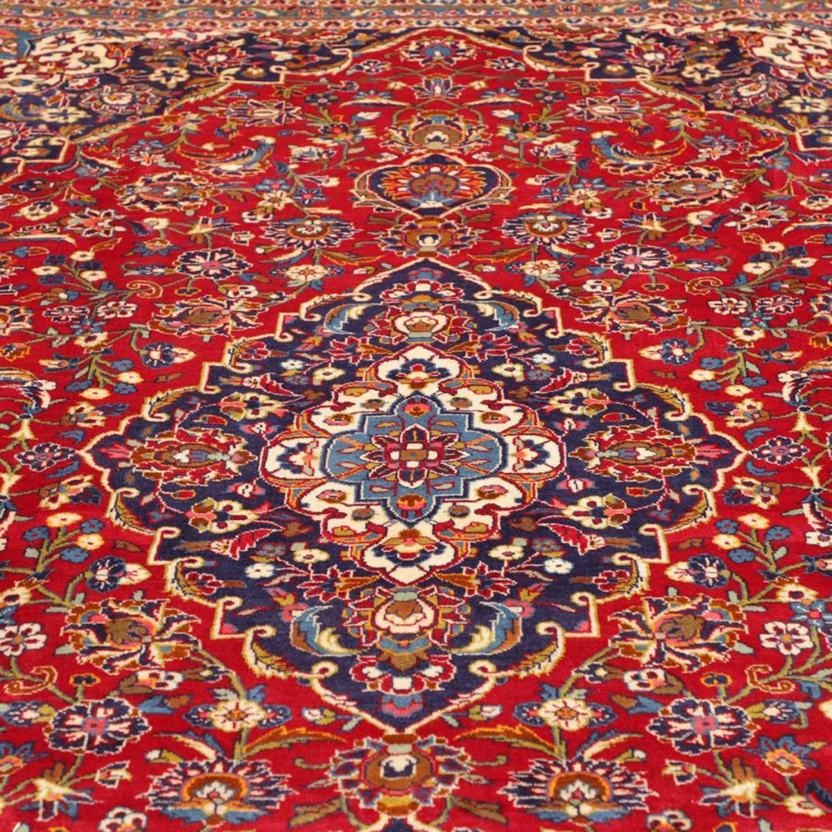Tapis d'orient, motif oriental, noué main en laine, ARDAKAN 7 rouge, beige, bleu, UN AMOUR DE TAPIS