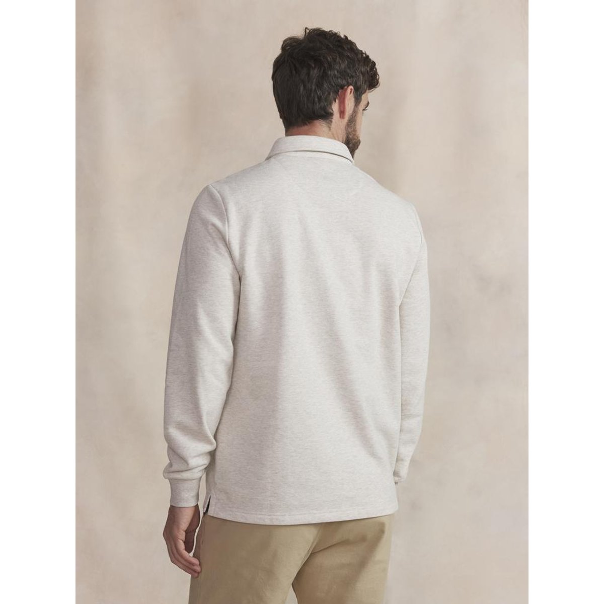 Polo manches longues CIVAZPOL beige, TBS