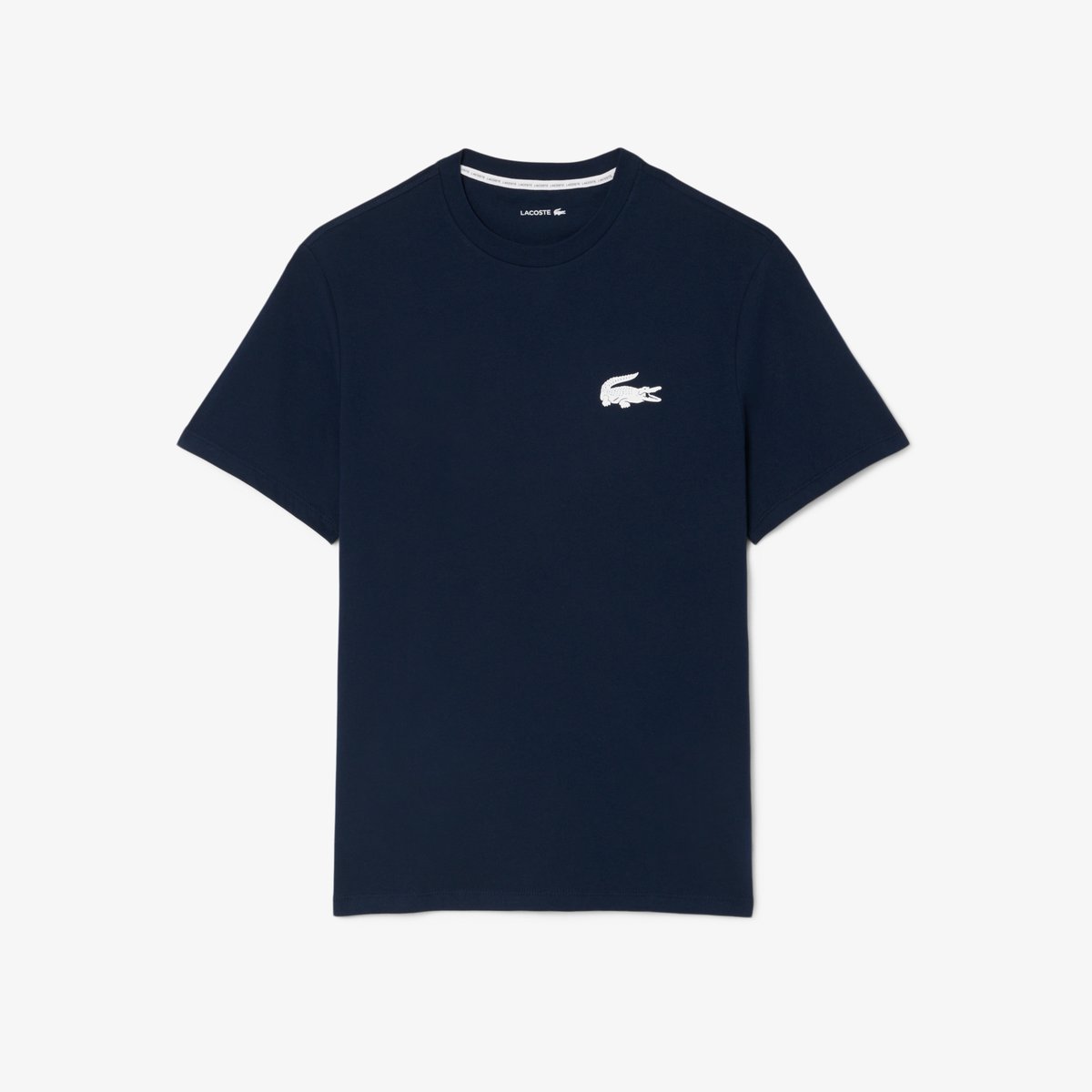 T-shirt d'intérieur coton imprimé crocodile bleu-525, LACOSTE