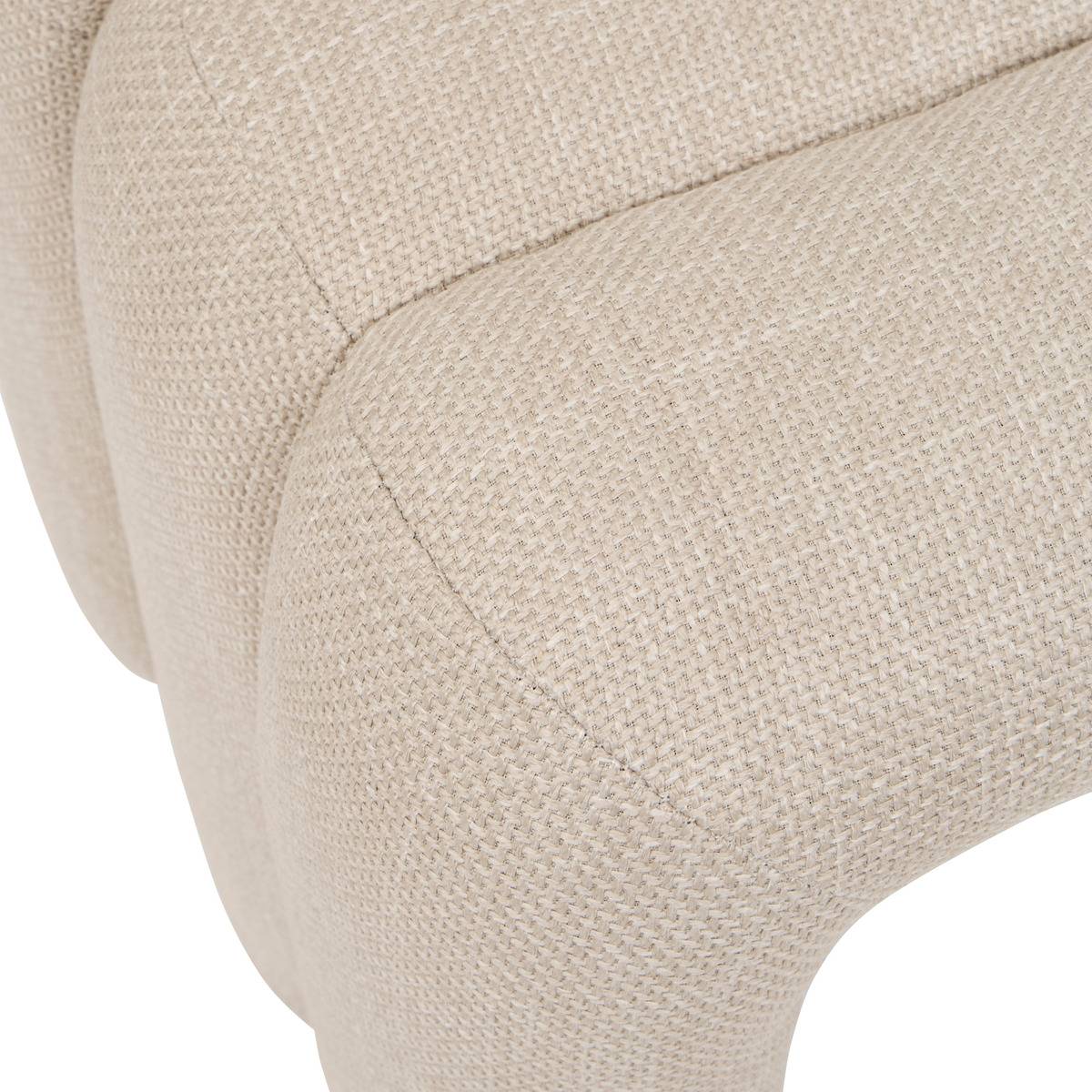Pouf contemporain SISCO argile, ATMOSPHERA