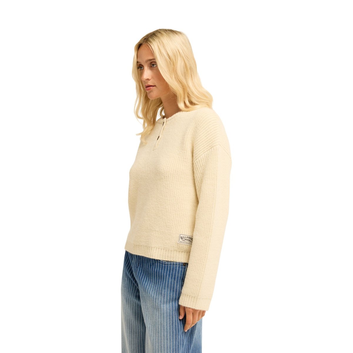 Pull en maille WINDY BEACH blanc white cap, BILLABONG