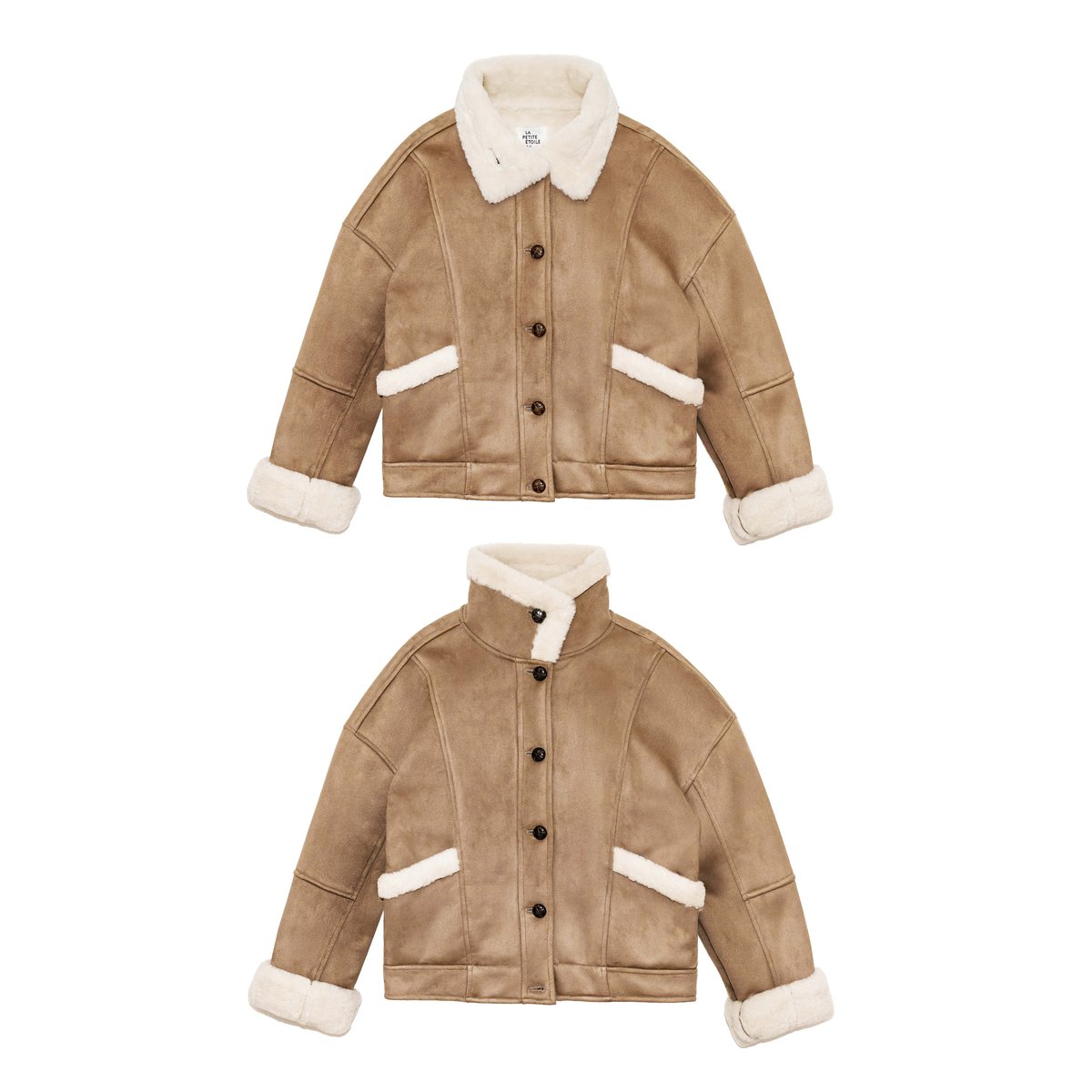 MANTEAU uni NATAL 14-taupe, LA PETITE ETOILE