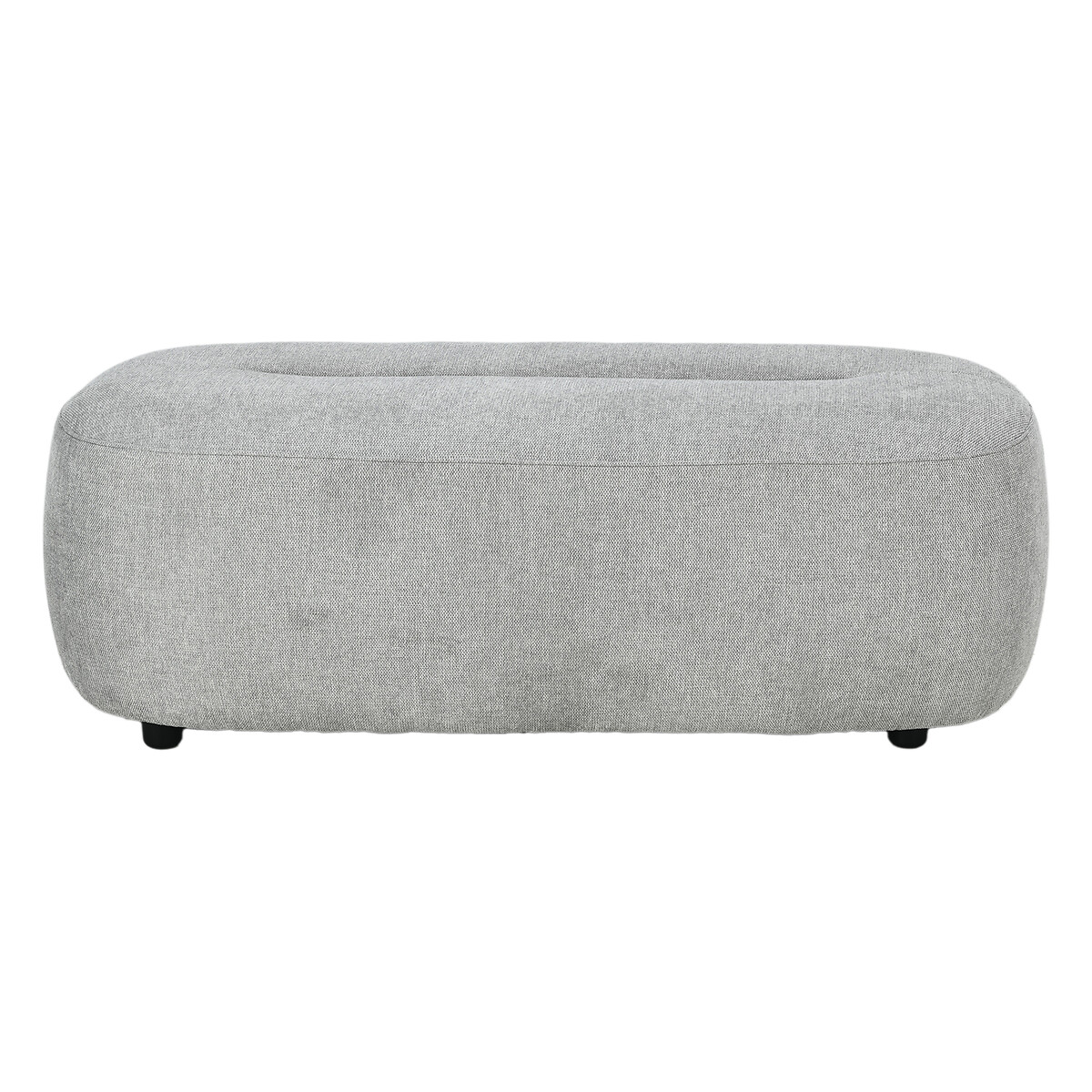 Carys Chenille Footstool light grey, SO'HOME
