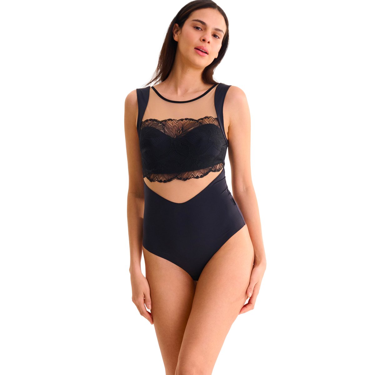 Body brésilien sans armatures CHARISMA noir, LISCA