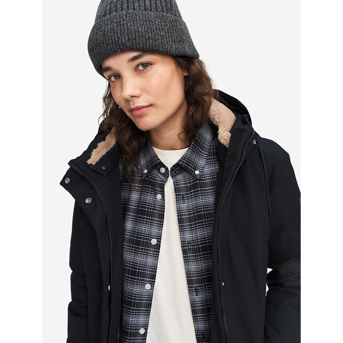 PARKA DUVET AJUSTEE GORE-TEX® noir, AIGLE