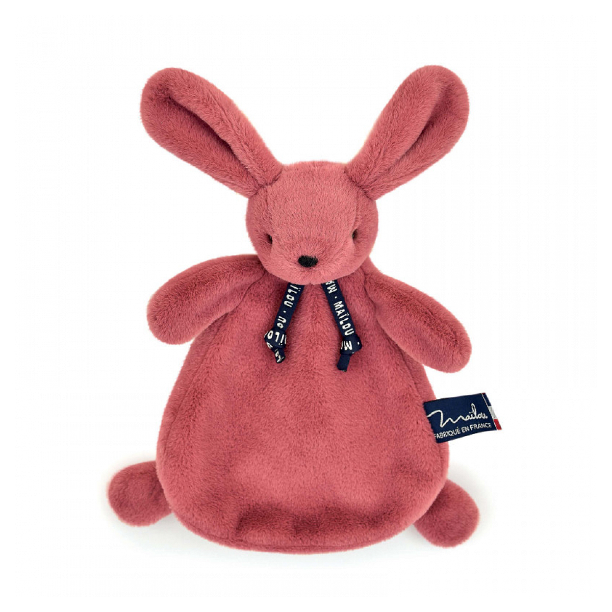 Dorlotin Doudou lapin bois de rose MA0185 rose, MAILOU TRADITION