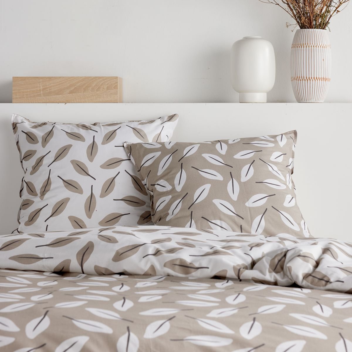 Parure de lit imprimé Floral SUNSHINE CHARLENE beige, TODAY