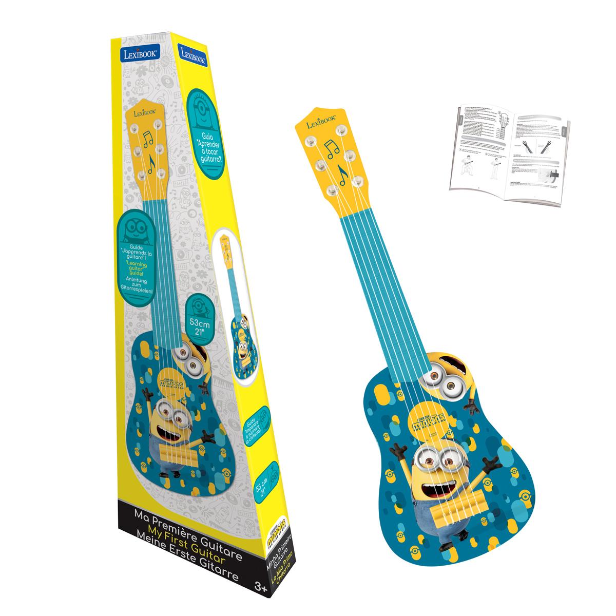 Ma Première Guitare Les Minions bleu, LEXIBOOK