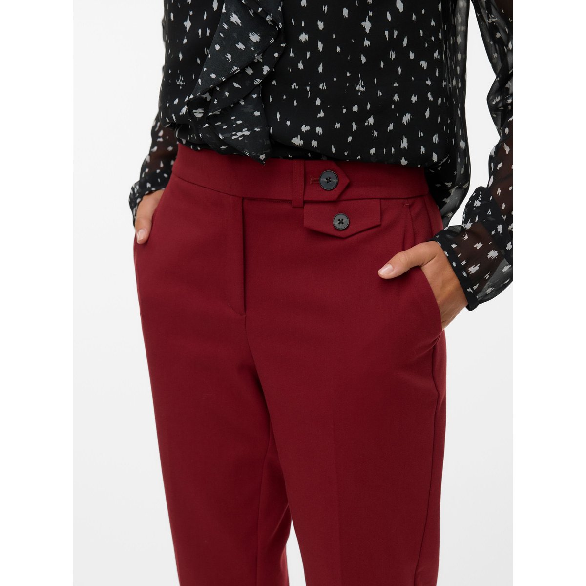 Pantalon De Tailleur syrah, VERO MODA