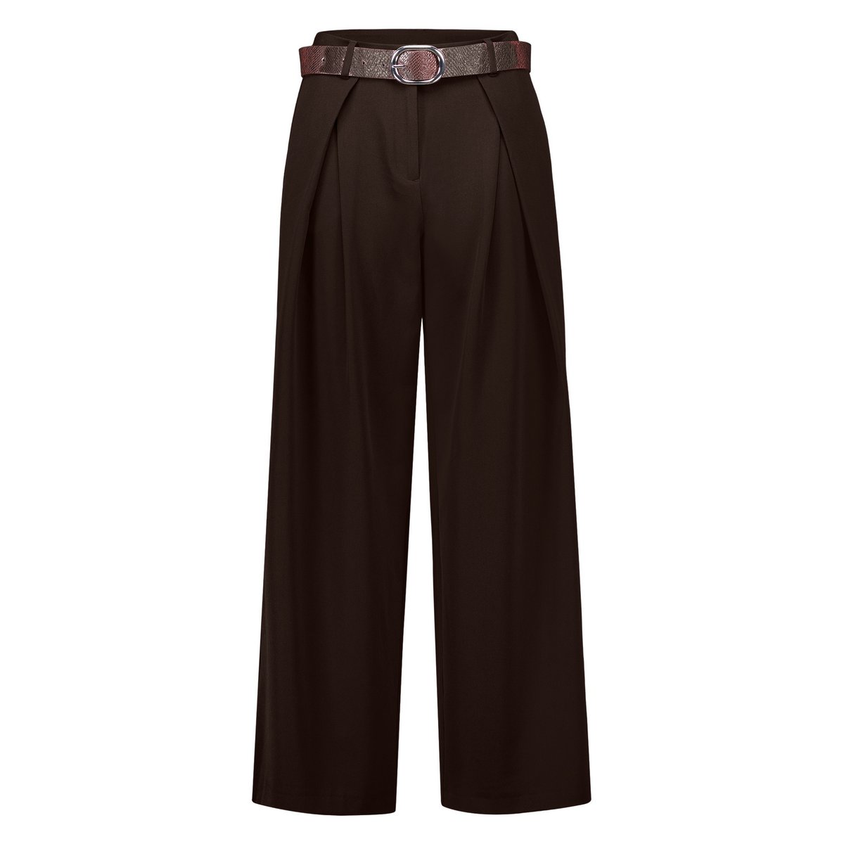 Pantalon de tailleur à jambes larges chocolate plum, ZERO