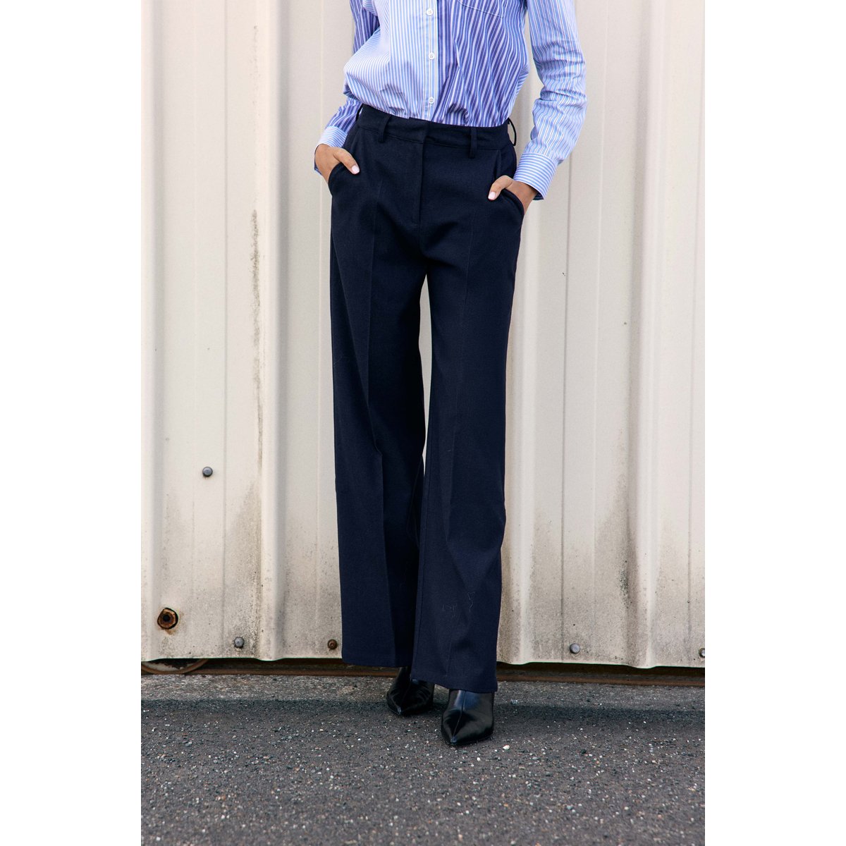 PANTALON uni PETRONY 25-marine, LA PETITE ETOILE