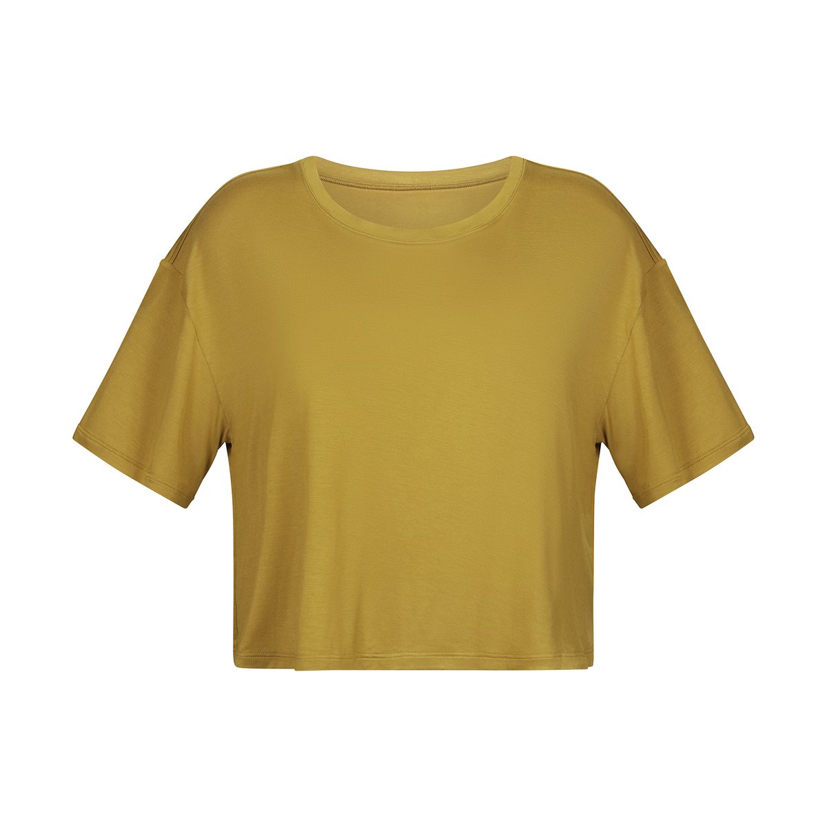 T-Shirt Court Col Rond Dim Move jaune, DIM