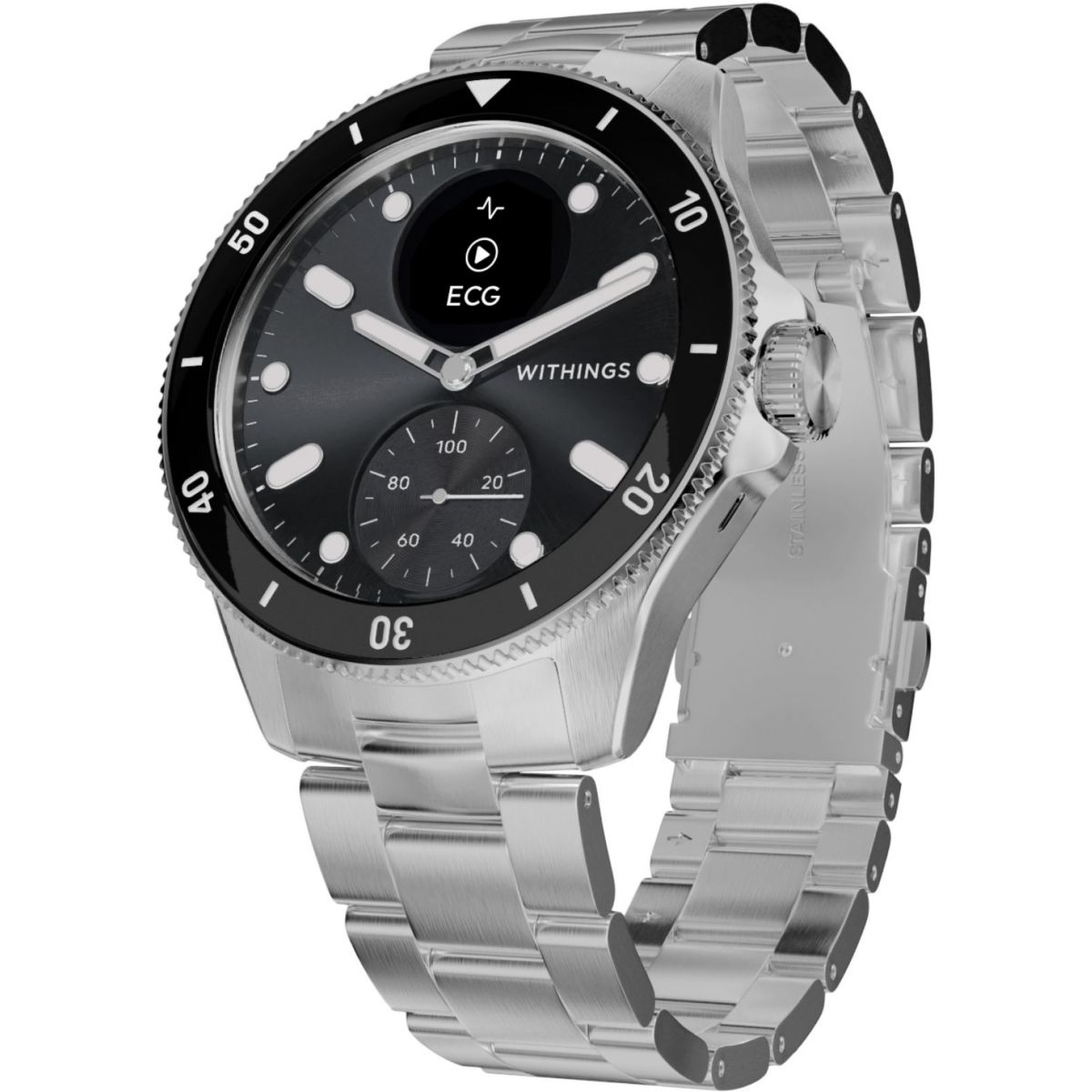 Montre santé Scanwatch Nova 42mm Noire noir, WITHINGS