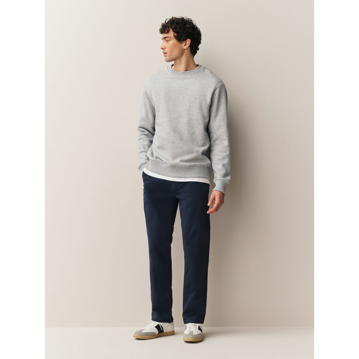 Pantalon chino délavé authentique bleu, NEXT
