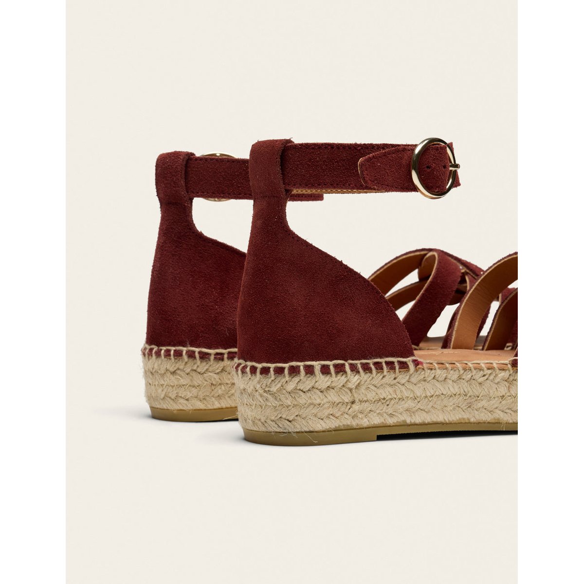 Espadrilles AZEL suède pourpre, ODAJE