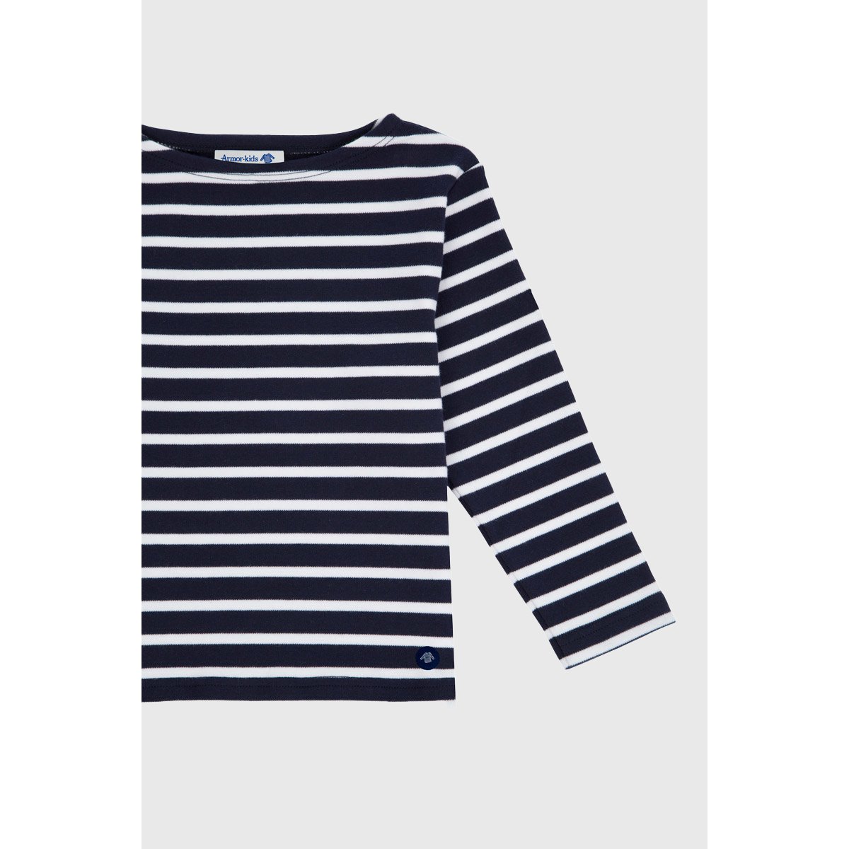 Marinière Kids - coton épais navire/blanc, ARMOR-LUX