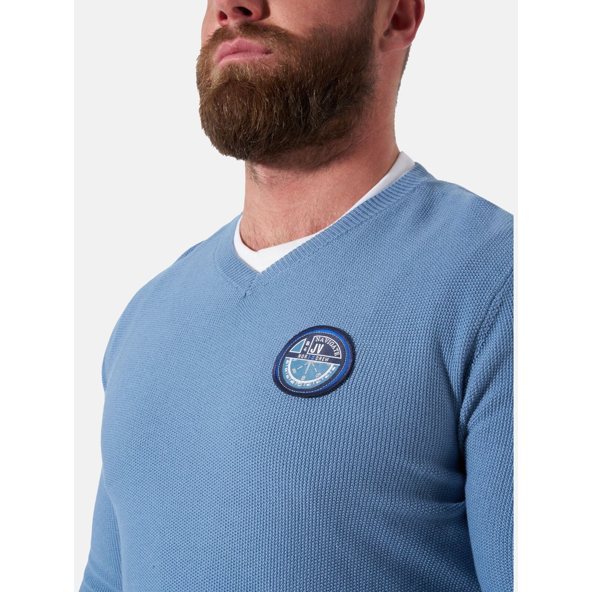 Pull KOLBEIN bleu, JAN VANDERSTORM