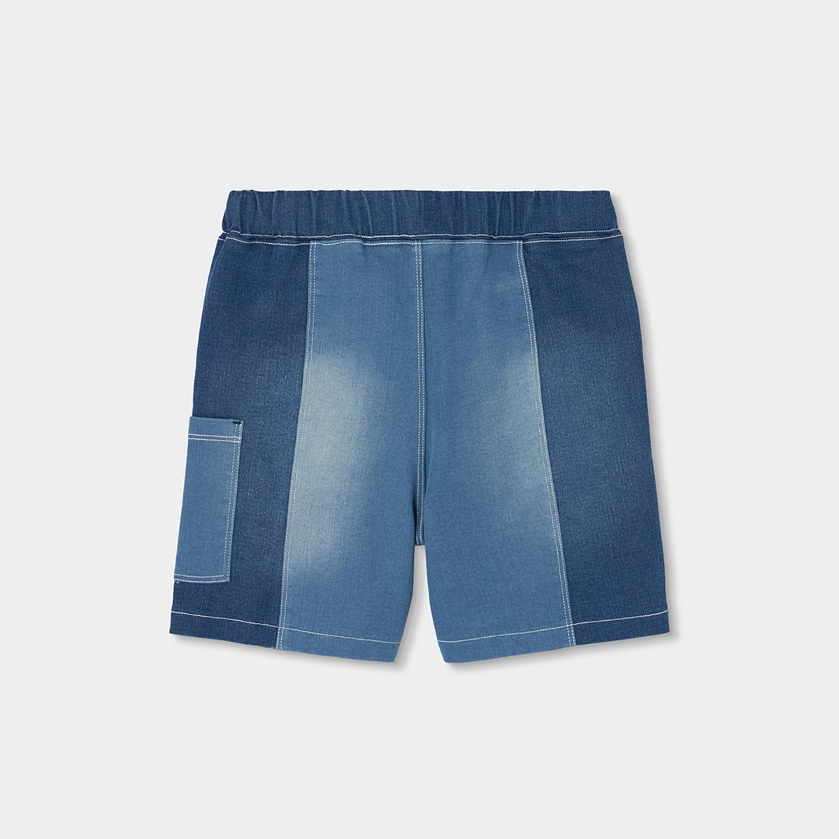 Short garçon denim bleu, BOBOLI