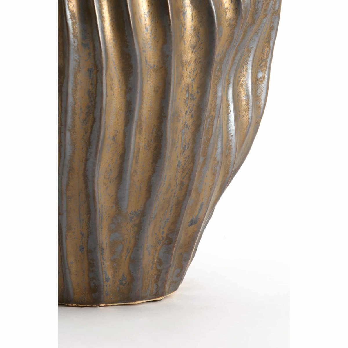 Vase Céramique VECHHIA bronze antique, LIGHT & LIVING