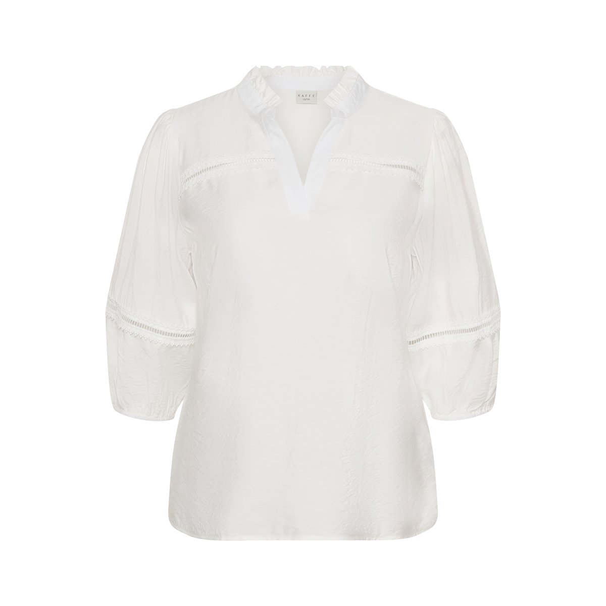 Blouse à manches longues blanc chalk, KAFFE CURVE