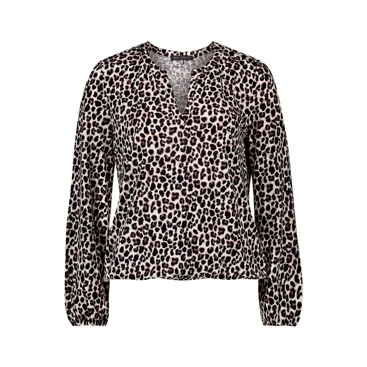 T-shirt façon blouse à empiècement façon blouse beige/marron, BETTY BARCLAY