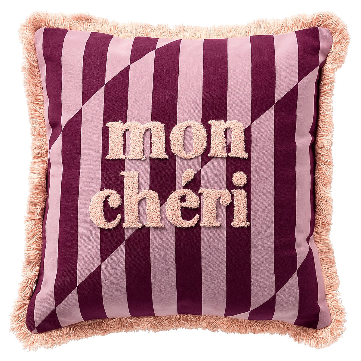 Coussin Cherie violet, DUTCH DECOR