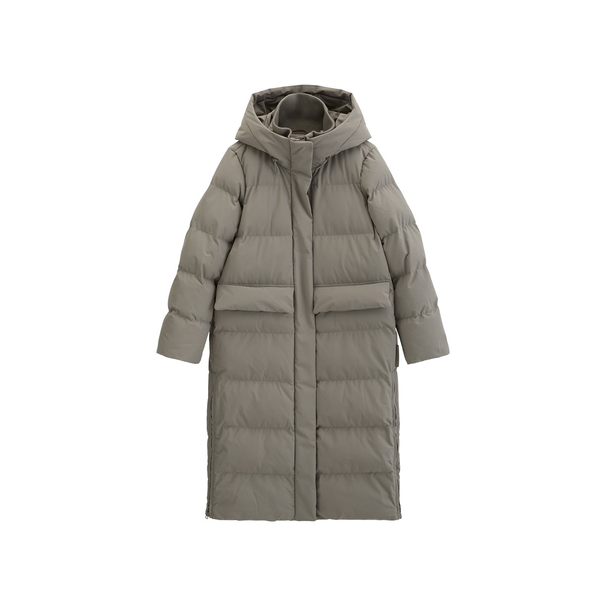 Manteau matelassé à capuche, coupe classique avec une surface hydrofuge gris, MARC O’POLO DENIM