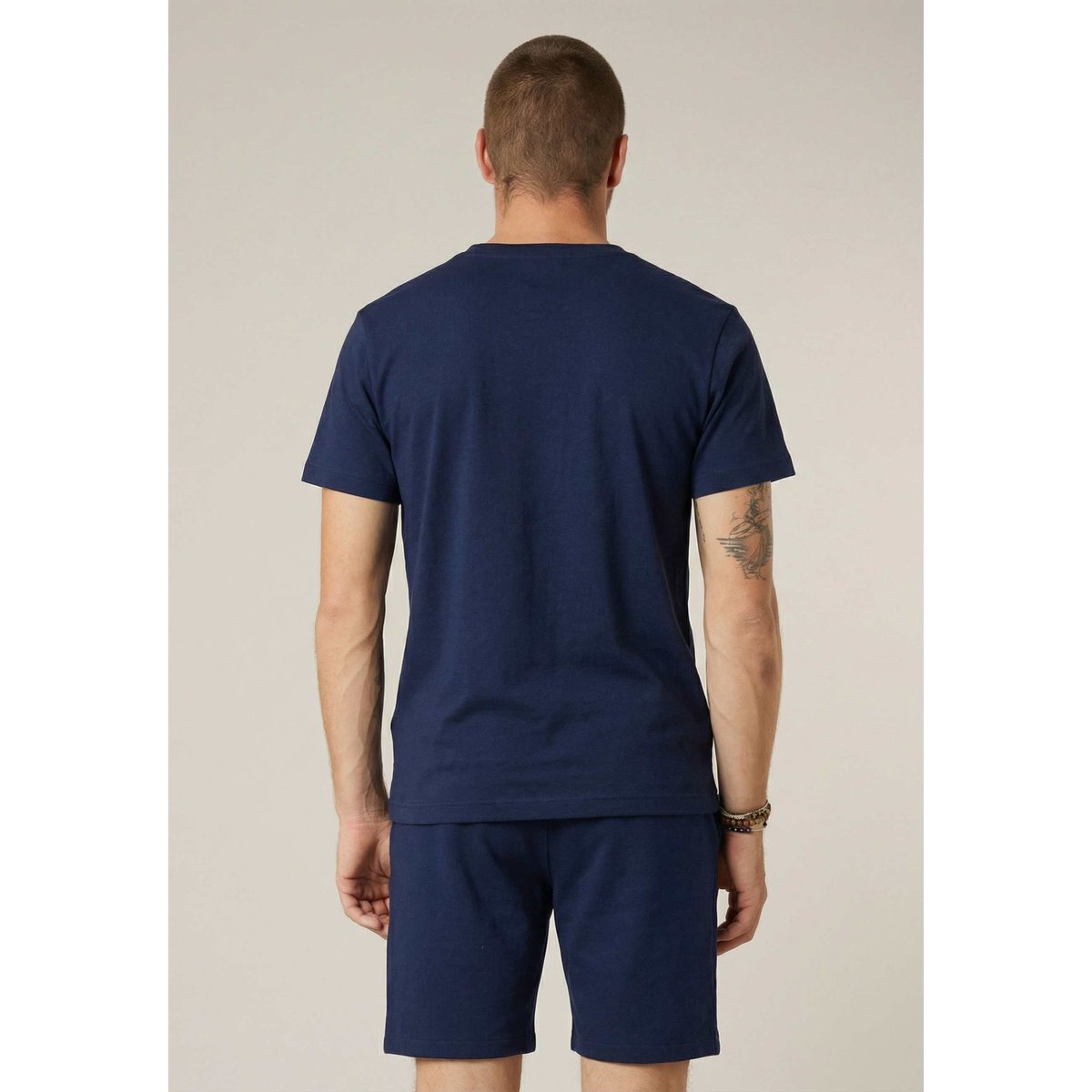 T-shirt homme en coton DEVIN navy, DEELUXE