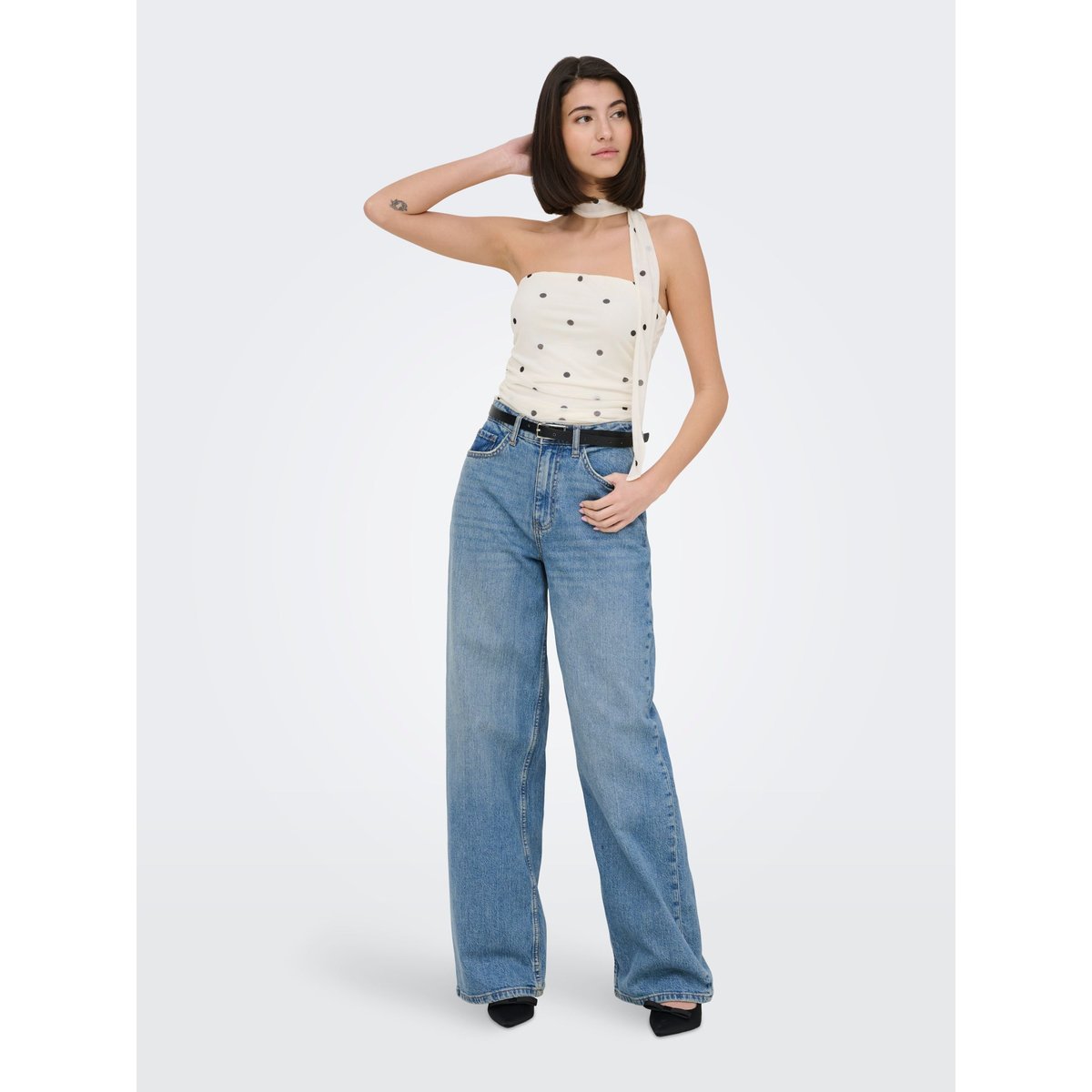 Jean À Jambe Large light blue denim 1, JDY