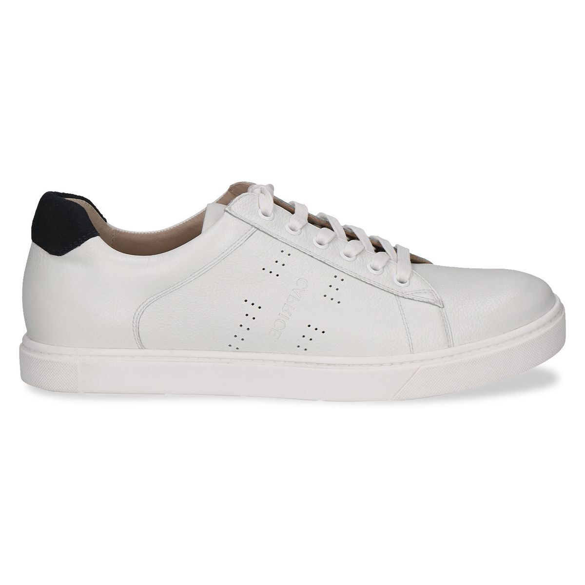Basket en cuir blanc combiné, CAPRICE