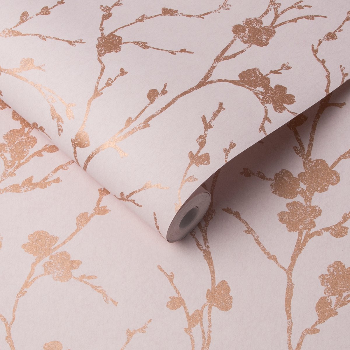 Papier peint Branches fleuries Meiying Blush rose, GRAHAM ET BROWN