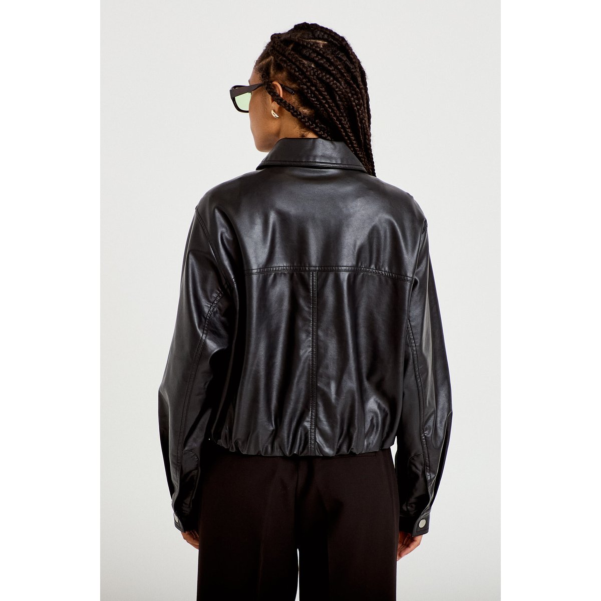 Veste effet boule manches longues noir, CACHE CACHE