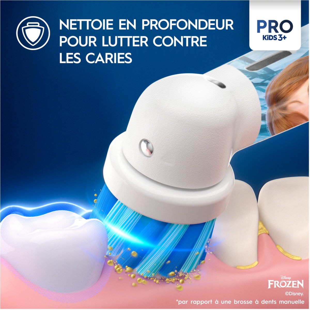 Brosse à dents électrique Vitality Pro Kids Frozen + Etui de voyage couleur unique, ORAL B