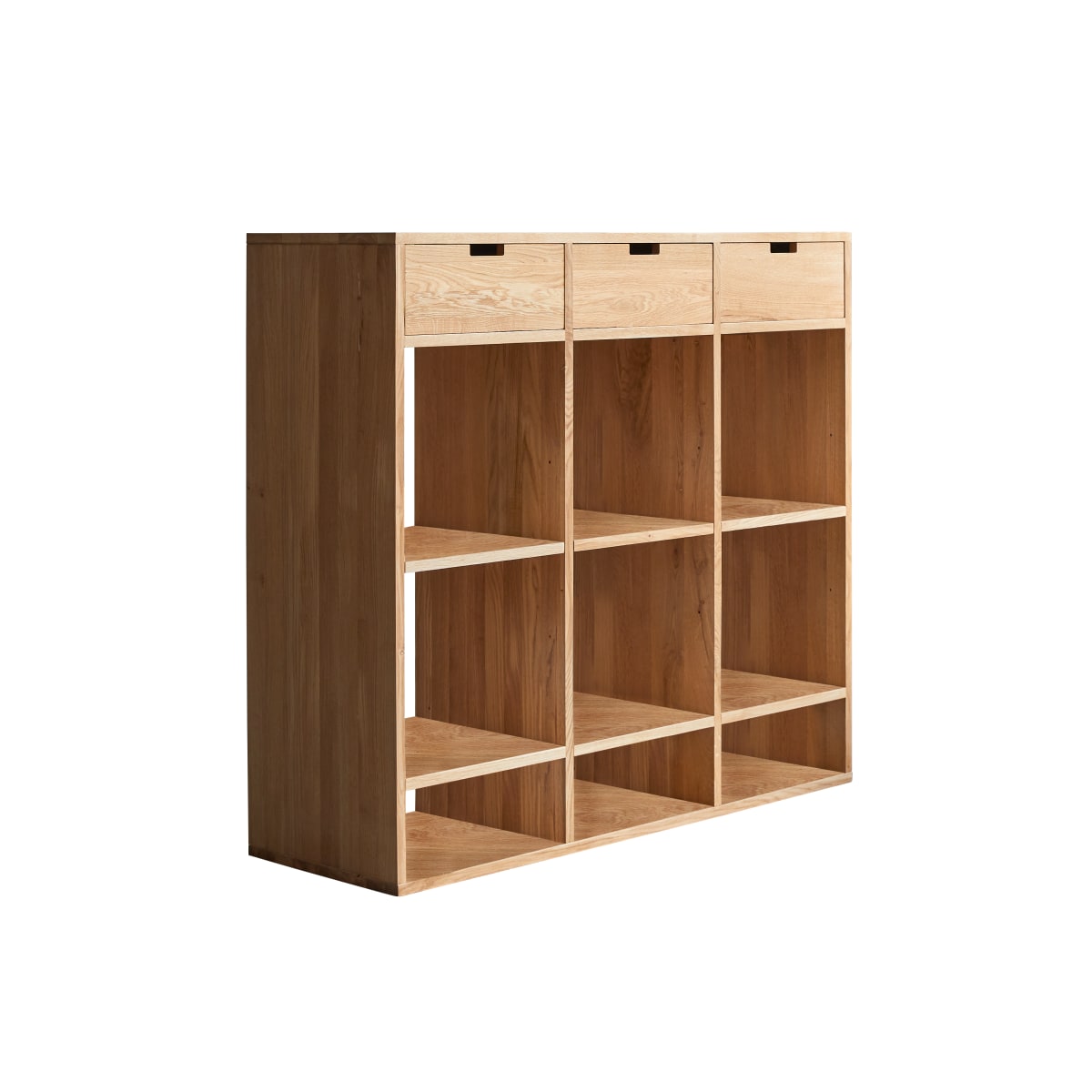 Bibliothèque en Chêne, MIHO naturel, TIKAMOON