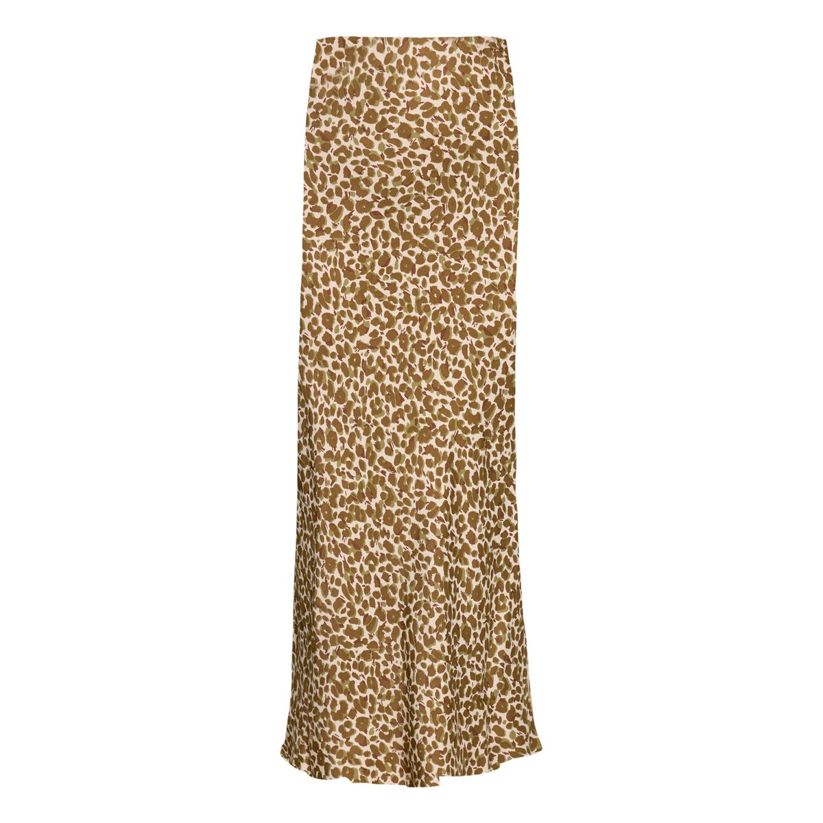 Jupe en satin à imprimé léopard beige/kaki, BETTY BARCLAY