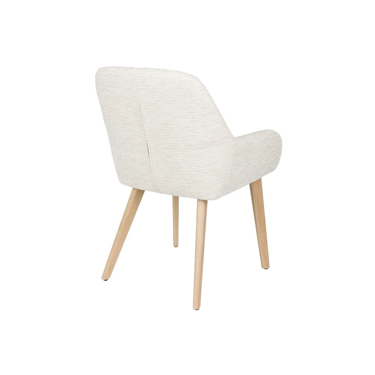 Chaise design en tissu (lot de 2) blanc, BOITE A DESIGN