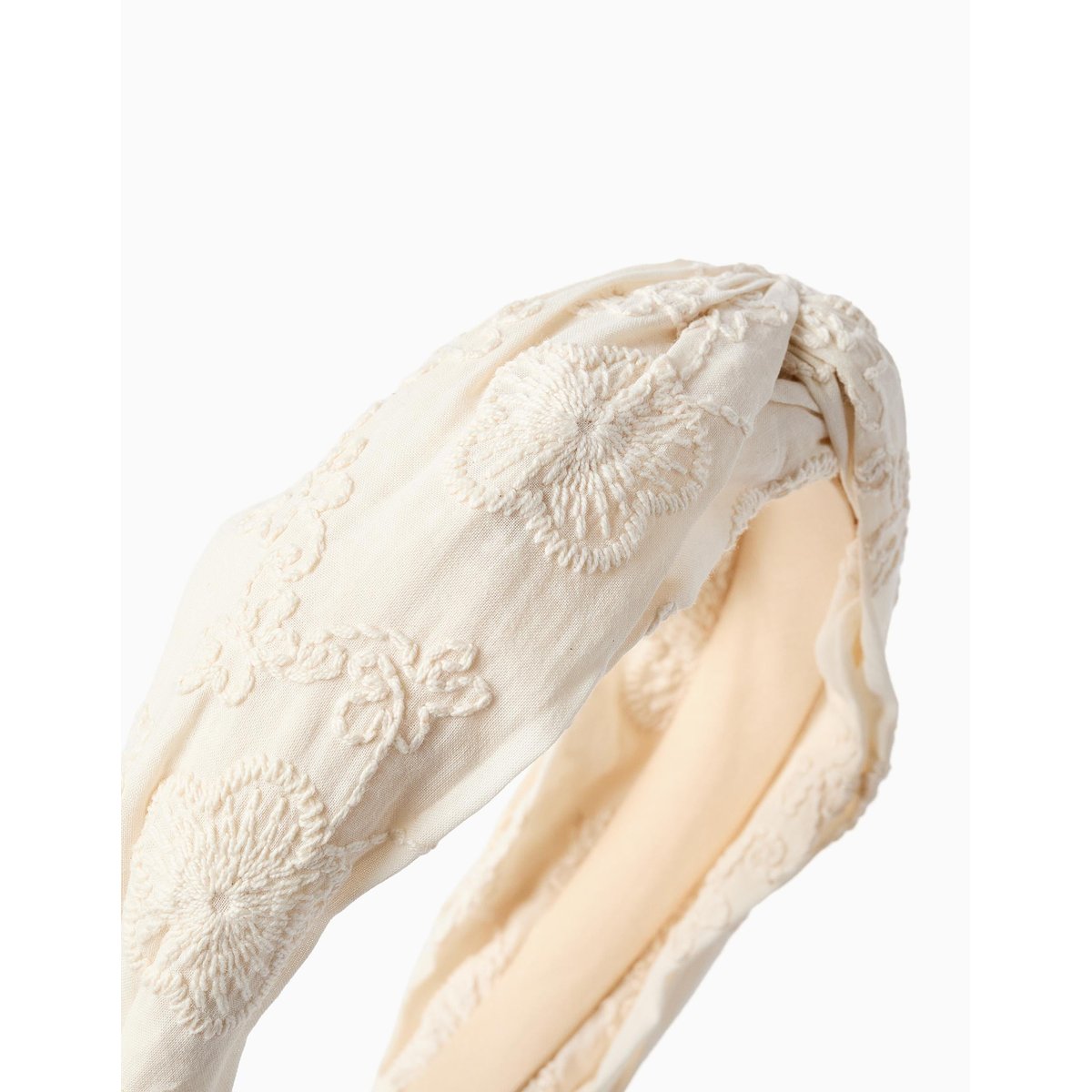 Serre-tête en coton avec broderie et nœud multicolore, ZIPPY