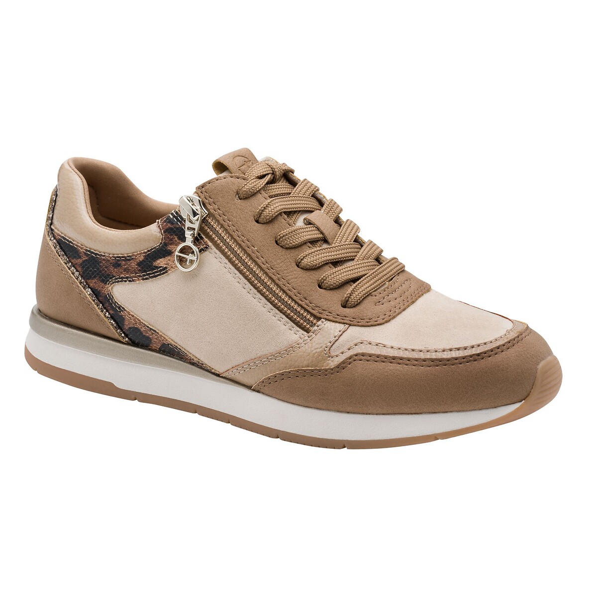 Zip-Up Trainers camel/beige, TAMARIS