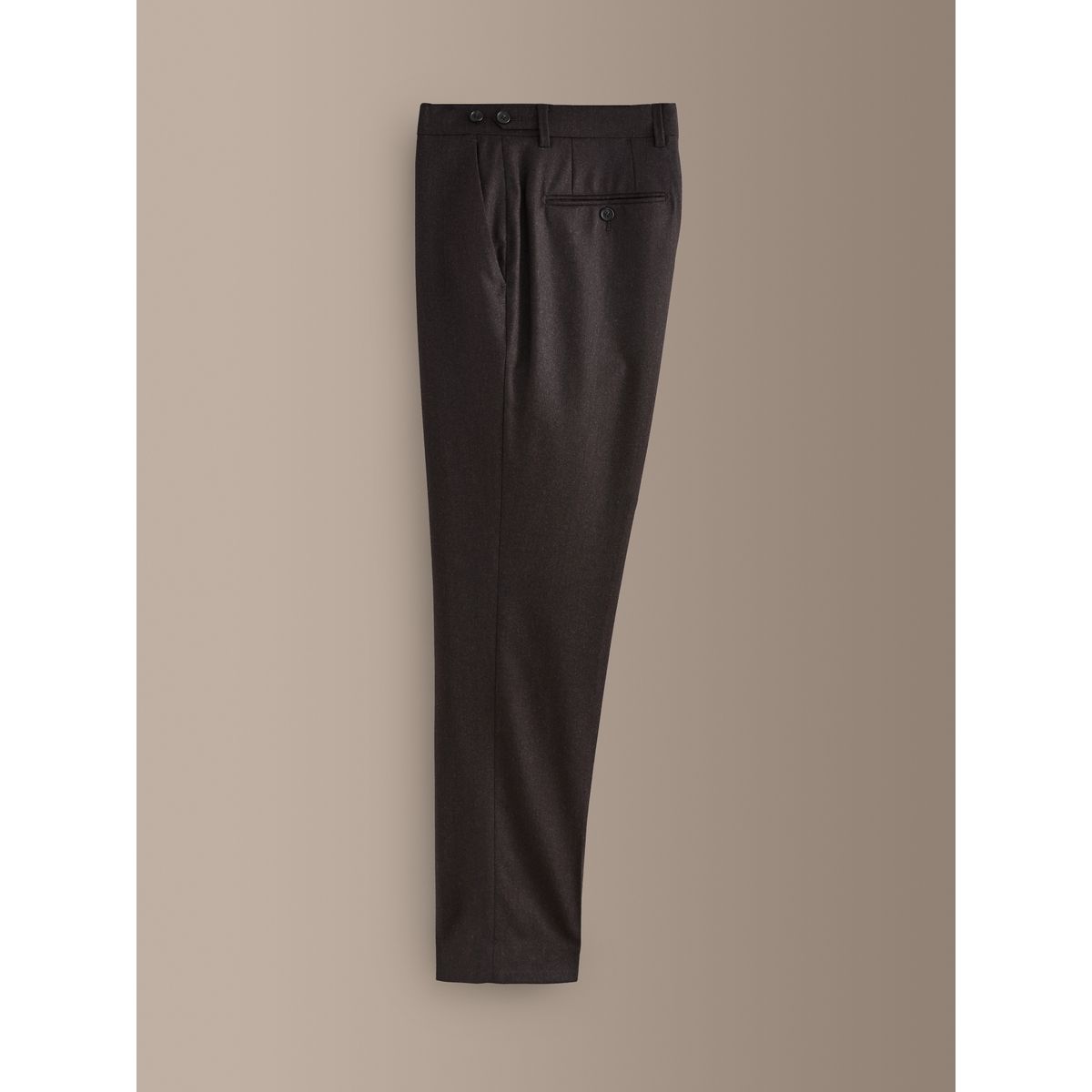 Pantalon flanelle zignone signature marron, NEXT