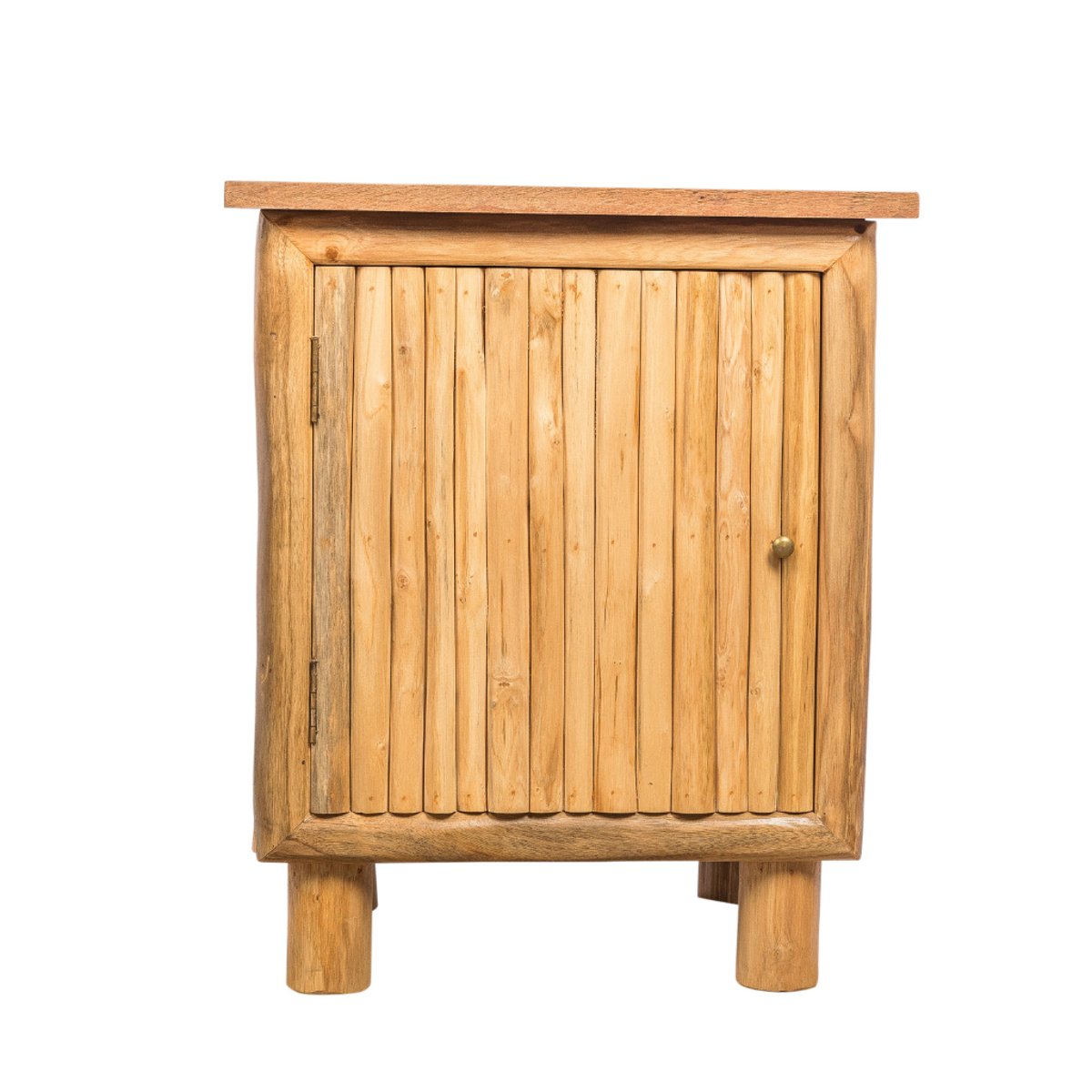 Table de chevet en branches de teck PIERRETTE naturel, HYDILE