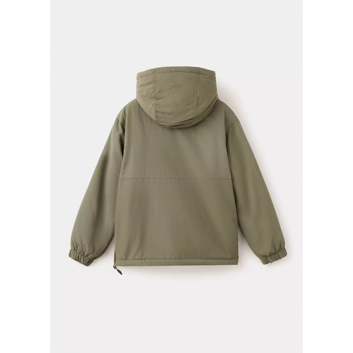 Anorak matelassé à capuche kaki, MANGO KIDS