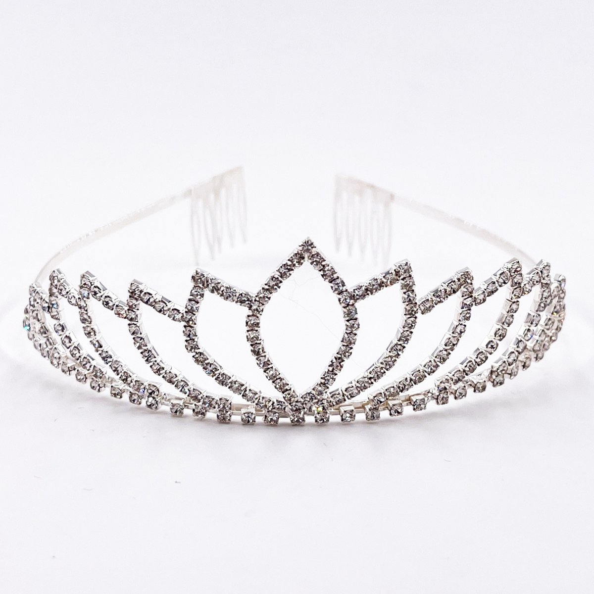 Diadème couronne enfant strass déguisement princesse argent, SEVIRA KIDS