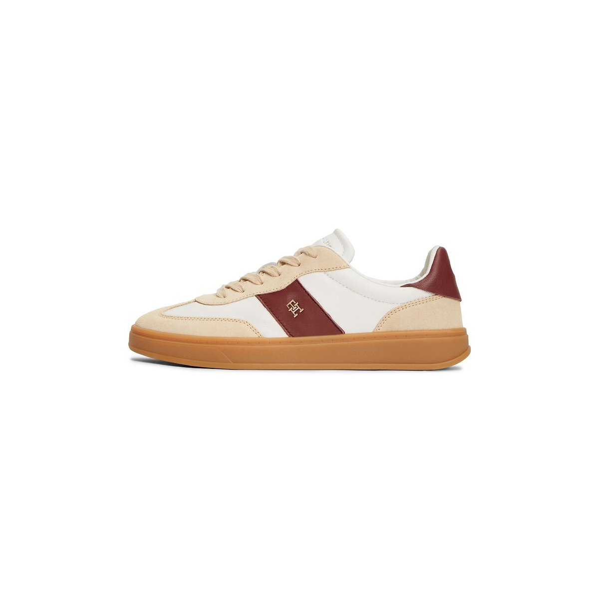 Baskets en cuir PREMIUM HERITAGE blanc/marron, TOMMY JEANS