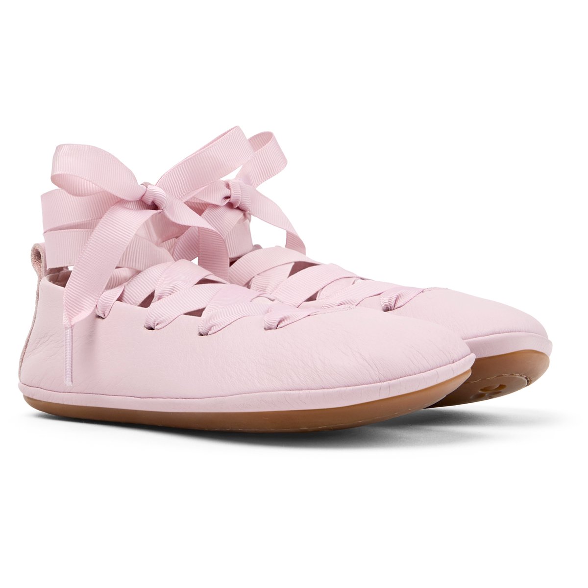 Ballerines Cuir RIGHT KIDS rose pastel, CAMPER