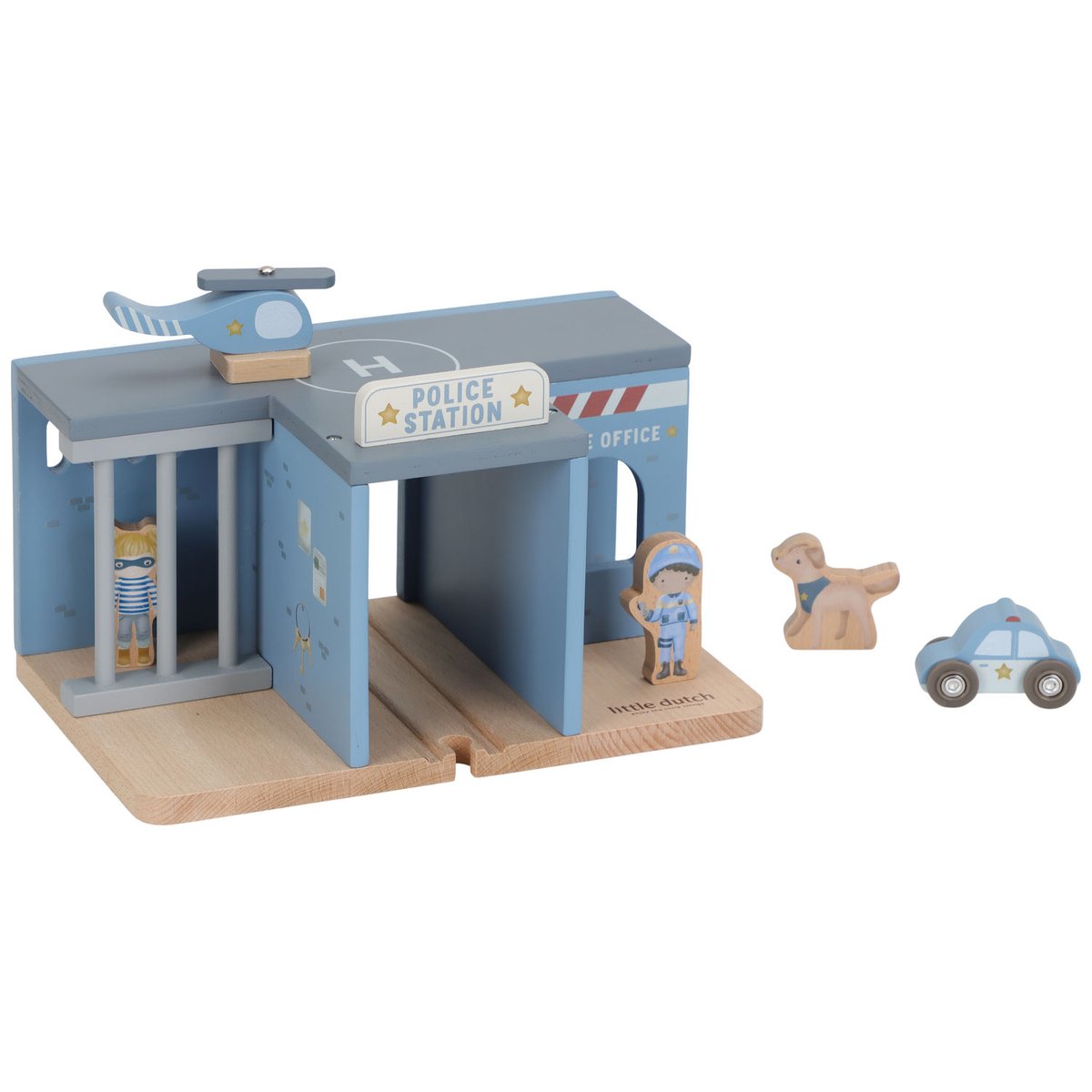 Commissariat de police bleu, blanc, beige, LITTLE DUTCH